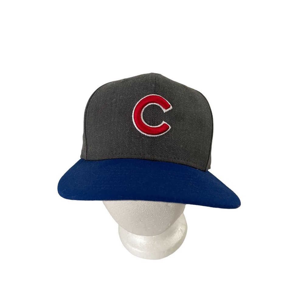 New Era 9Fifty Chicago Cubs Snapback Hat Grey MLB Baseball Cap OSFM
